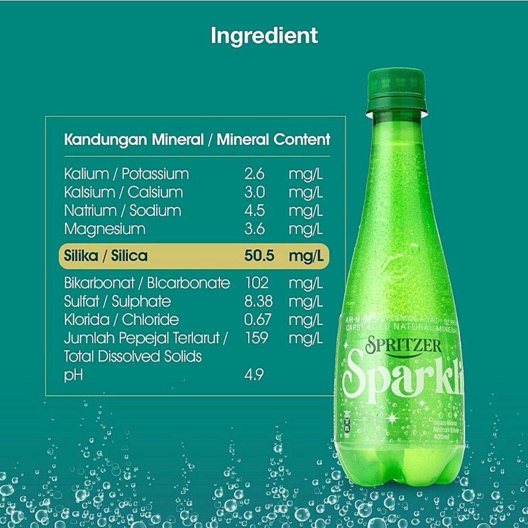 MIIZU Spritzer Sparkling Mineral Water 24x400ml