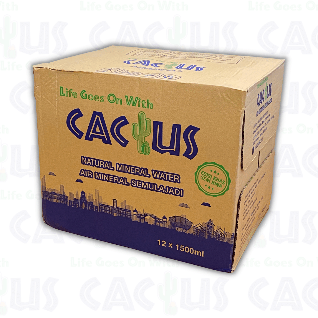 Cactus Natural Mineral Water 12x1.5L 10 cartons package